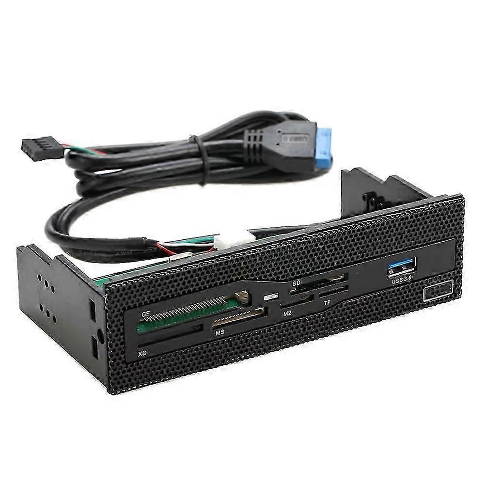 5.25In Internal Card Reader Media Multi-Function Dashboard PC Front Panel USB 3.0 Support CF XD MS M2 TF SD Card Reader