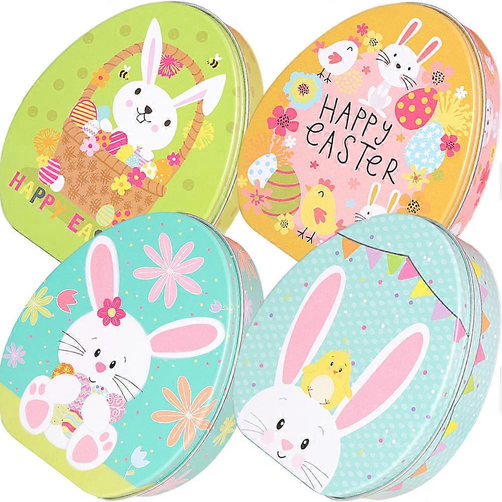 Easter Snack Holder Rabbit Pattern Candy Boxes for Storage 4Pcs