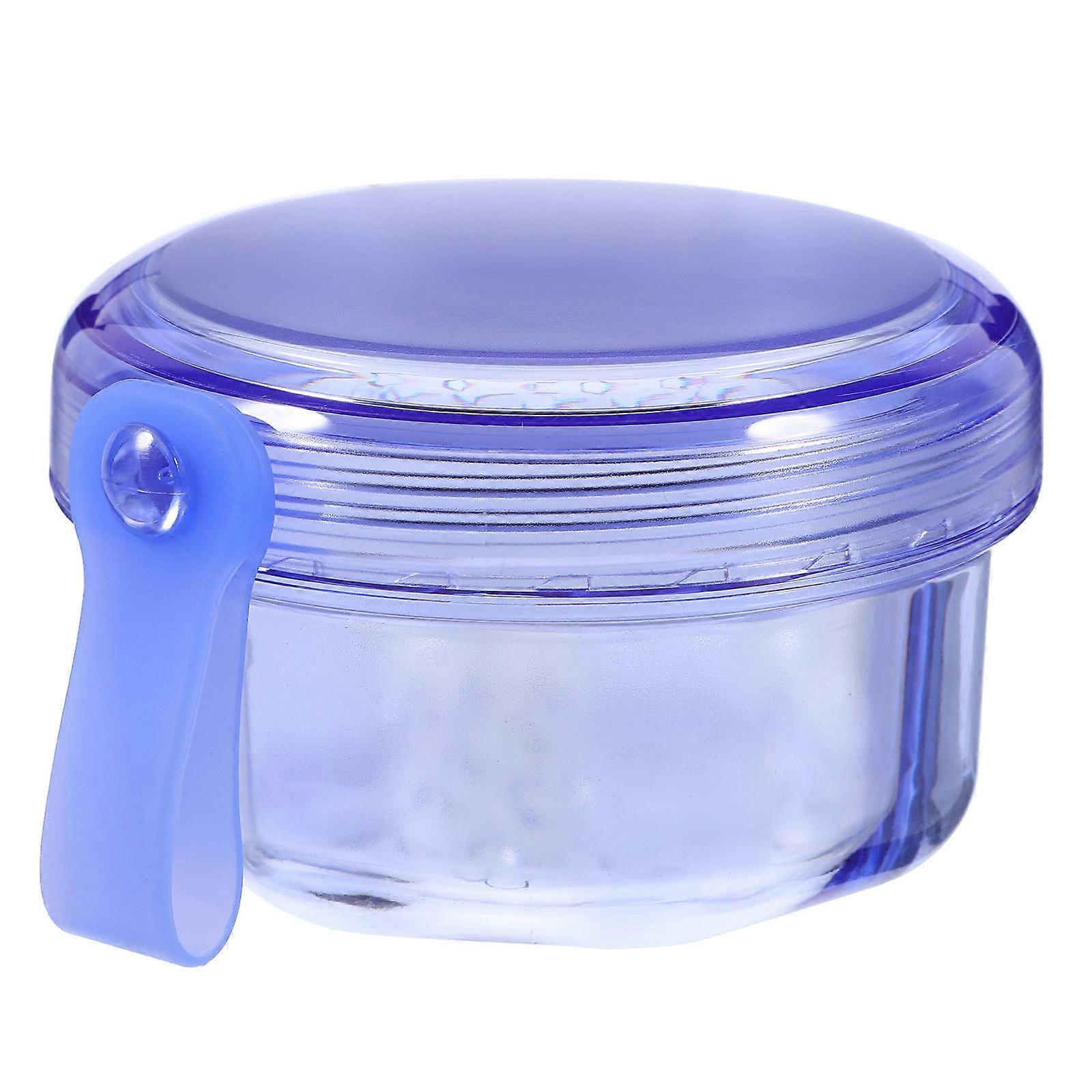 Blue Retainer Storage Box Plastic Case for Denture Storing