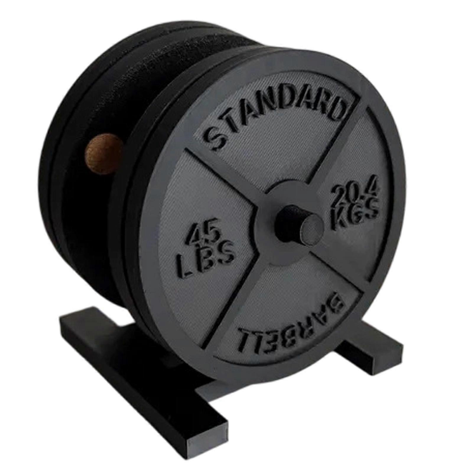 Creative Weight Plate Coasters with Holder for Drinks and Table Use