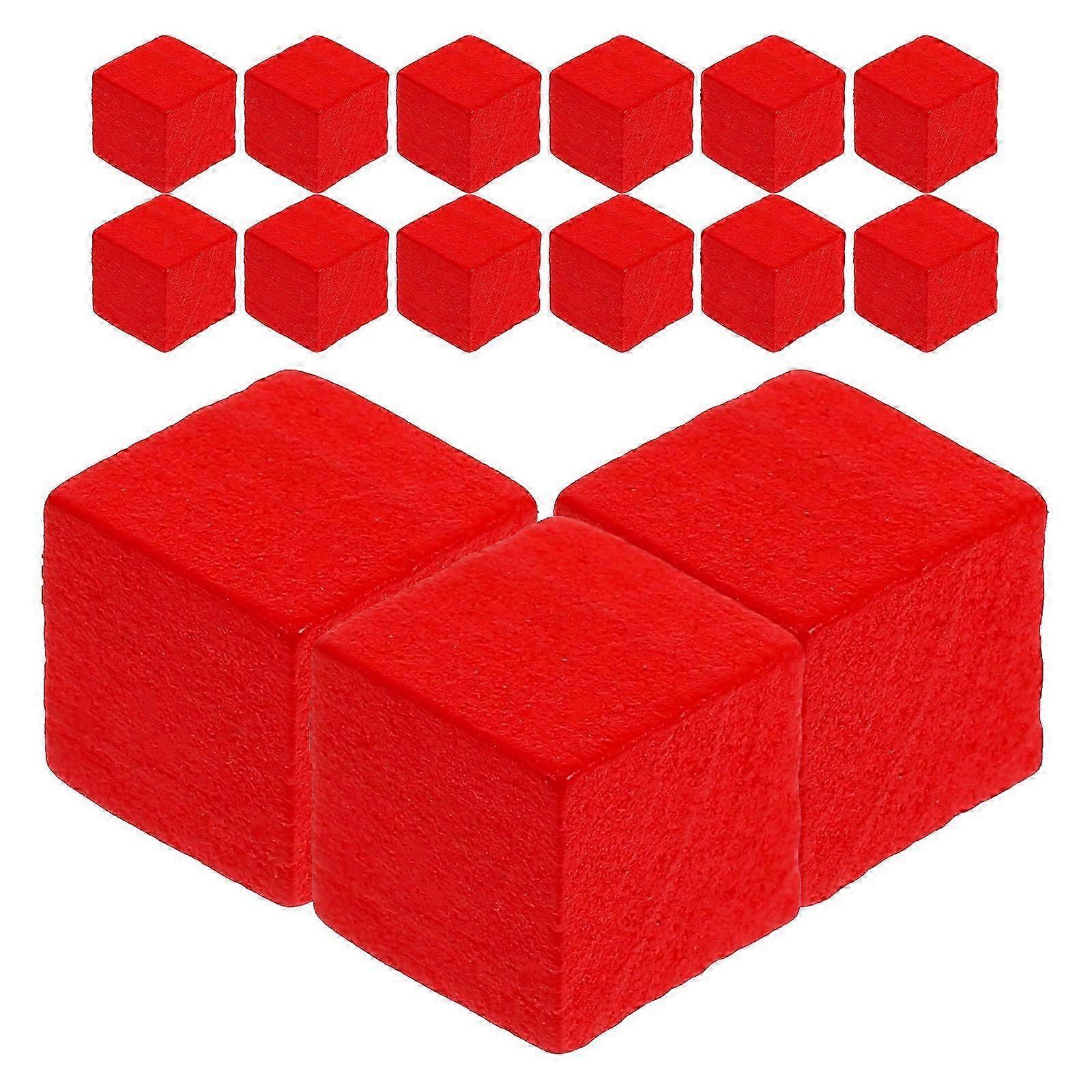 Red Wooden Chess Pieces, 50Pcs Set