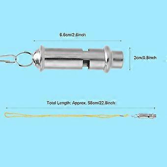 pack of 5 stainless steel ultrasonic pigeon whistles, suitable for calling dogs