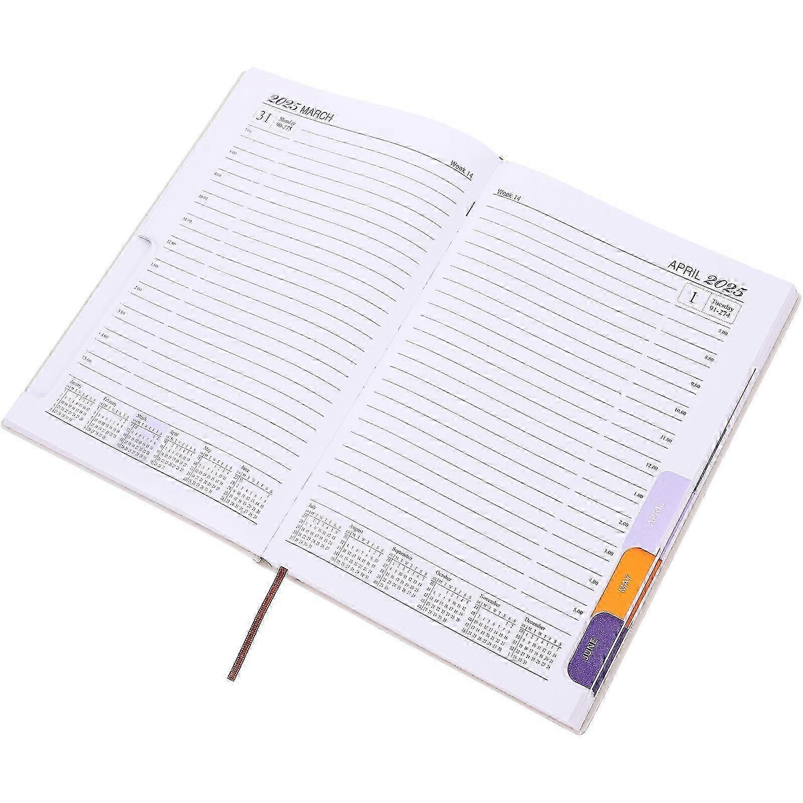 Daily Planner Notebook 2025 Multi-Function Scheduling Book Sky-Blue