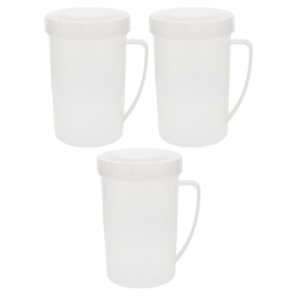 Microwave Mug Water Cup for Coffee Drinking 3Pcs Transparent Multi-Function
