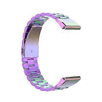 For Garmin Fenix 5 Stainless Steel Sraps(Black)