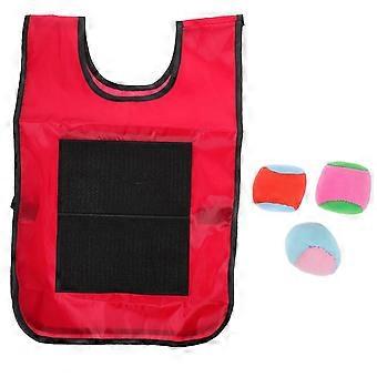 Gilet con palline appiccicose per bambini, set da 3 pezzi in jersey viscoso con palline