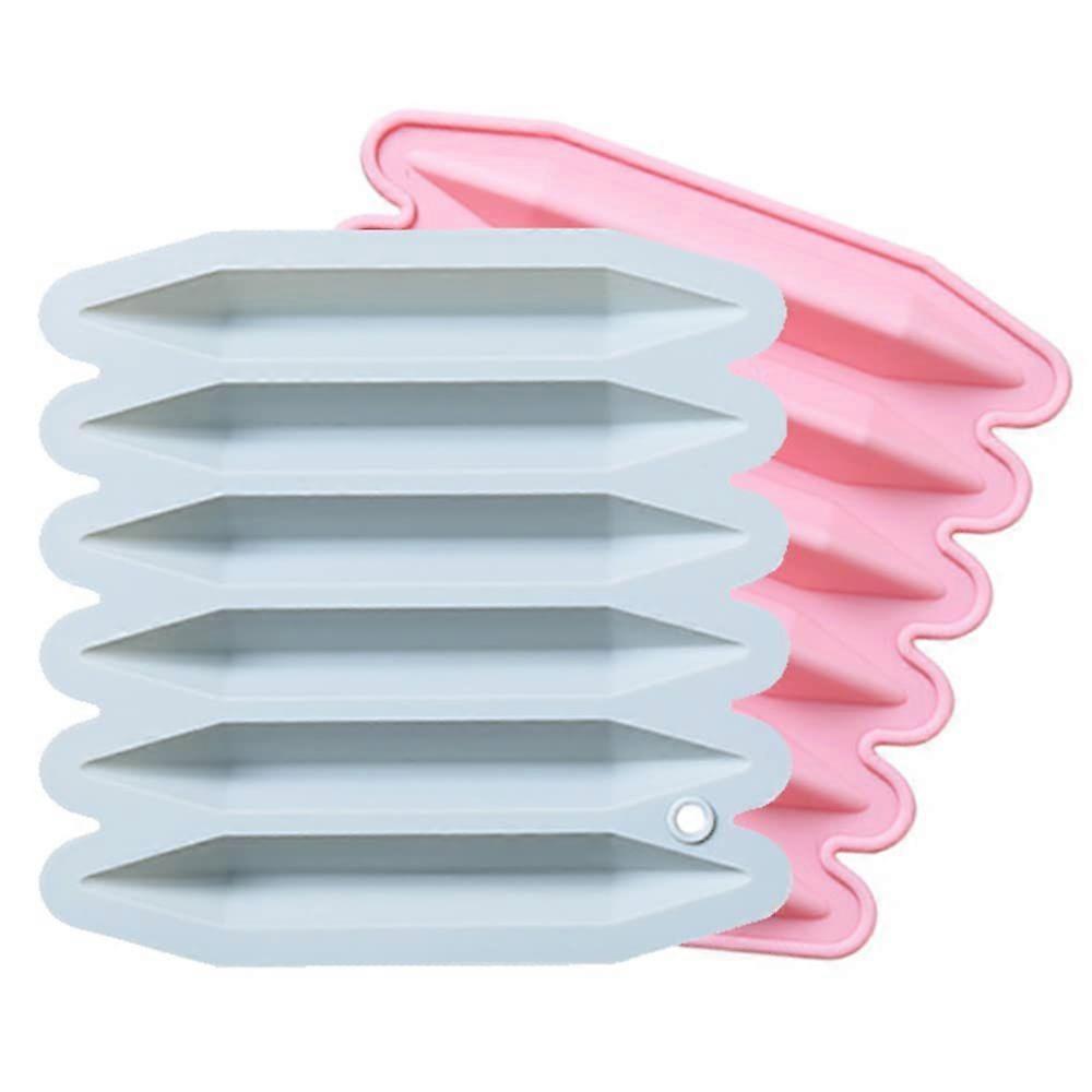 2 Pcs6 Cavity 3D Crayon Silicone Mold Lasting DIY Making