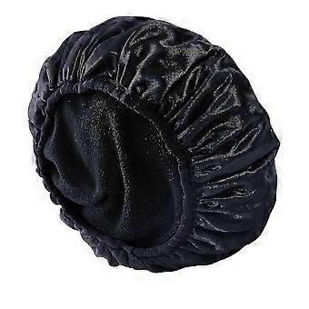 Terry Lined Shower Caps, Triple Layer Large Shower Cap For Women, Reusable Shower Caps For Long Thick Hair, Waterproof Washable Soft Bath Shower Caps