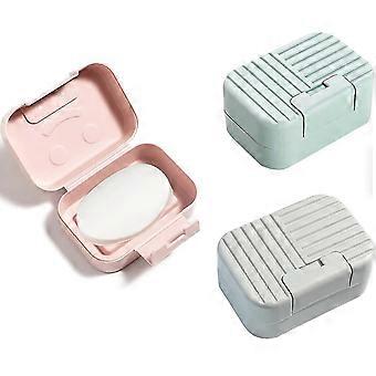 3 Soap Boxes-portable Travel Soap Storage Box-quick-drying Environmental Protection Pp Material Suitable For Home-bathroom