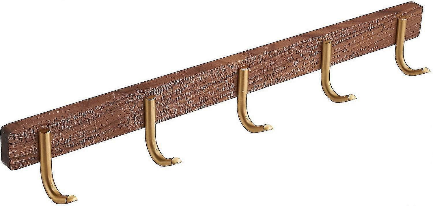 Generic Wall Mounted Coat Rack 5-tri Hooks