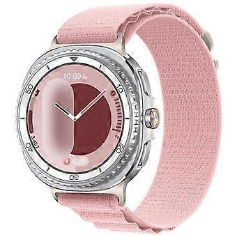 Nylon strap for Samsung Galaxy Watch 8 / 8 Classic Alpine Loop Design Pink