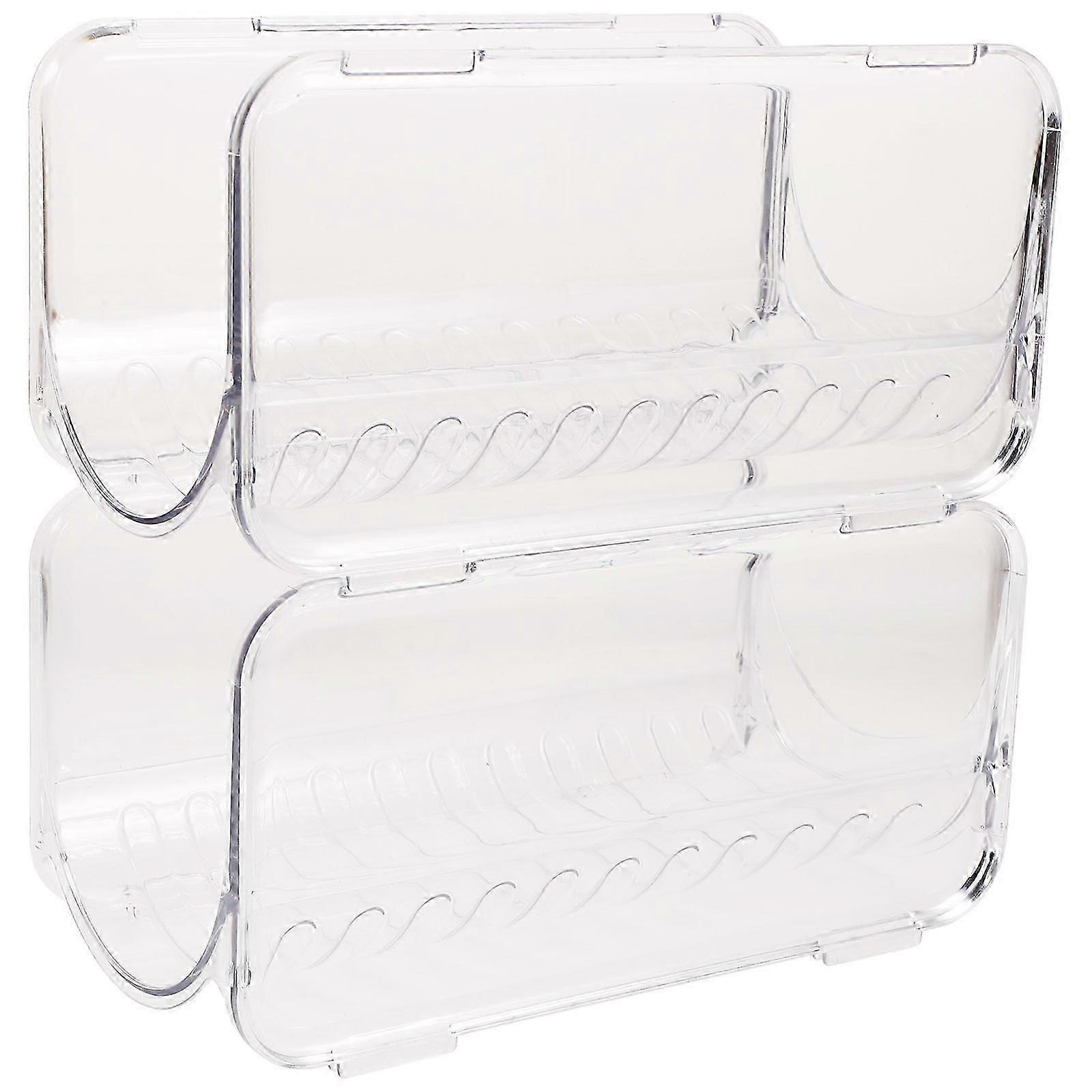 Plastic Stackable Water Bottle Organizer for Household Use 6Pcs