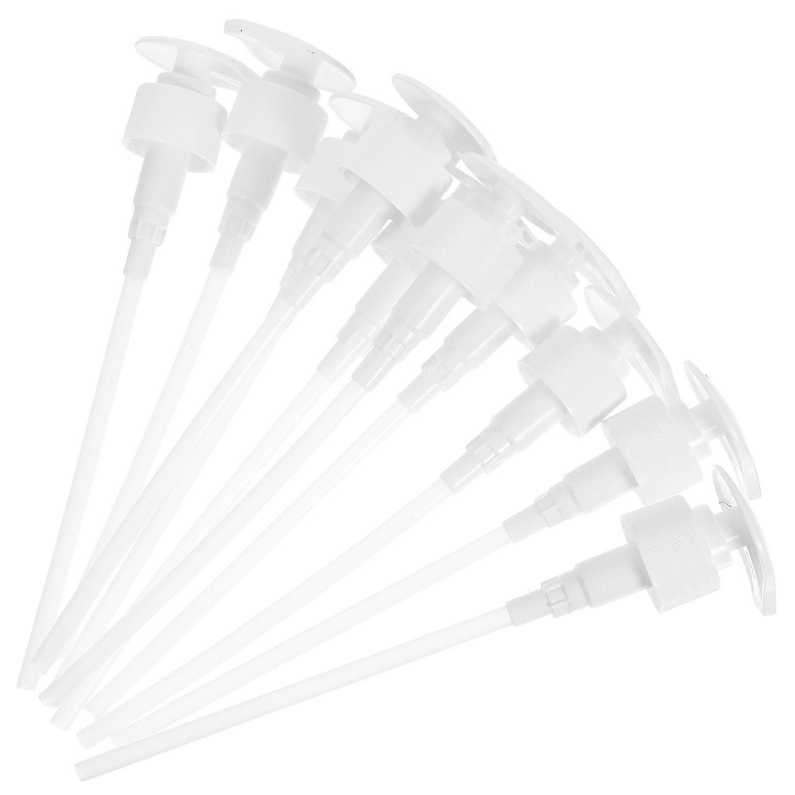 Soap Dispenser Pump Replacement Heads 10Pcs White Plastic Compatible with Regular Bottles