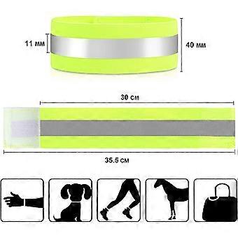 10 Pack Reflective Tape, High Visibility Running Safety Armband Cycling Ankle