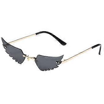 Engelenvleugels Zonnebril Randloze bril voor dames Heren Halloween Party Bril Trendy Eyewear UV 400 Bescherming