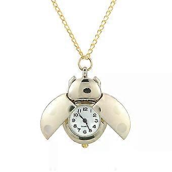 Lieveheersbeestje kever zakhorloge mode vrouwen meisje kleine dieren ketting ketting hanger kwarts Fob zakhorloge verjaardagscadeau