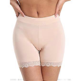 Slip Shorts for Under Dresses Women Underwear Seamless Boyshorts Panties Lace Under Shorts Skin Color XXL