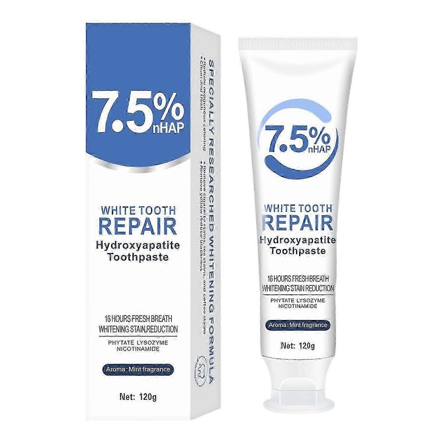 7.5% Nano Hydroxyapatite Toothpaste for Enamel Protection