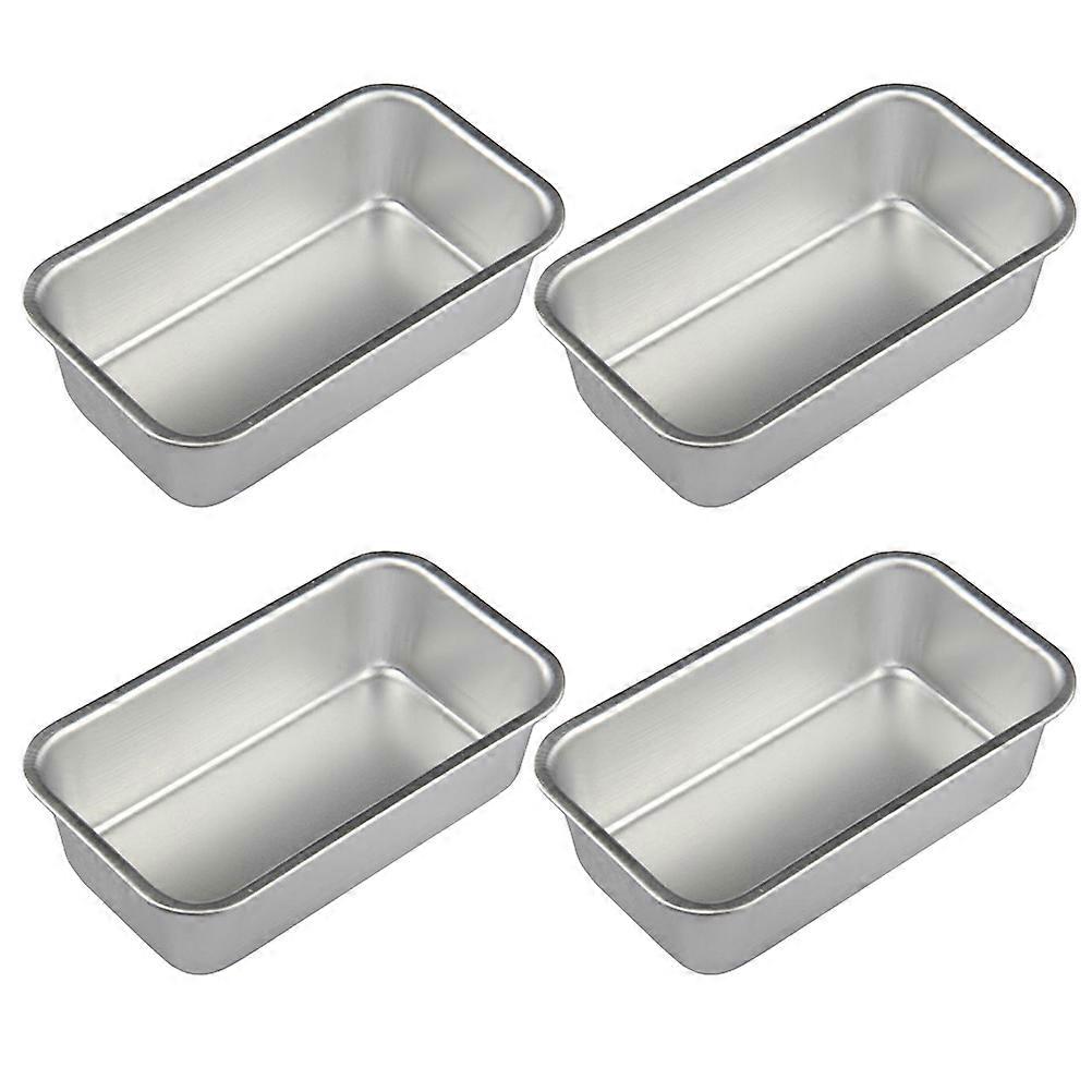 4 Pcs Bread Bakeware Bread Loaf Pans Bakeware Meatloaf Pan Oblong Baking Pan Bread Baking Tray