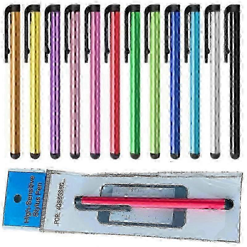 10-Pack Universal Metallic Stylus Touch Pens (Multi-Color)