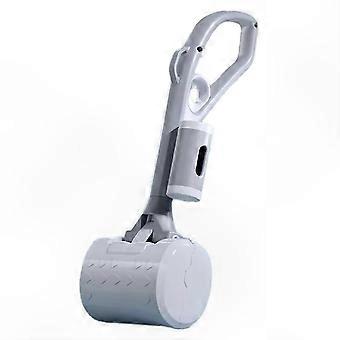 Quick Pet Waste Cleanup, Portable Dog Poop Clip & Cat Poop Shovel, Gray