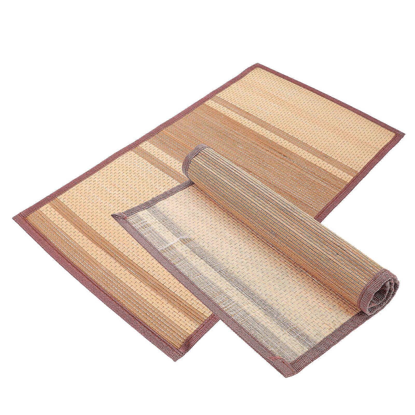 Bamboo Placemat Rectangular Placemat for Dining Table Heat-Resistant 2Pcs Set