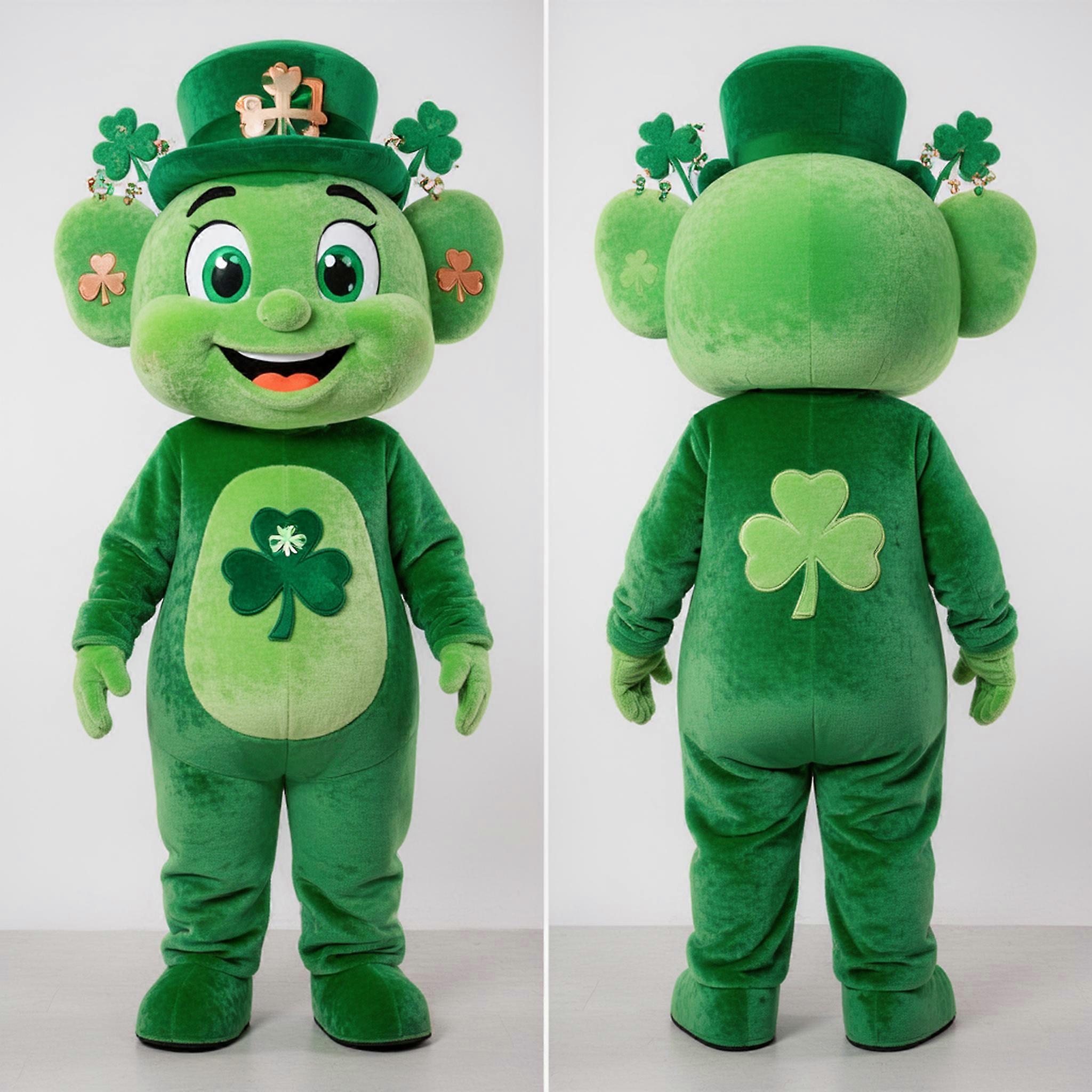 MASTICOT Vibrant Green Celtic Cross Mascot