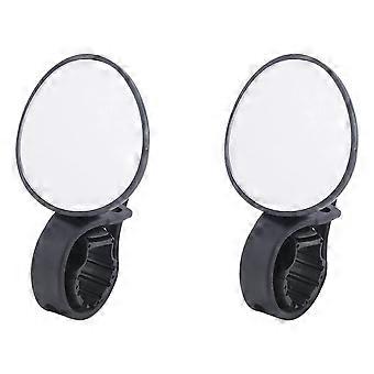 2X Bike Mirror, Bicycle Cycling Rear View Mirrors Adjustable Handlebar Mounted compatible with Mountain Road Bike