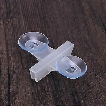 Aquarium Plate Clamp Glass Clip Suction Cup for Fish Tank 10Pcs White