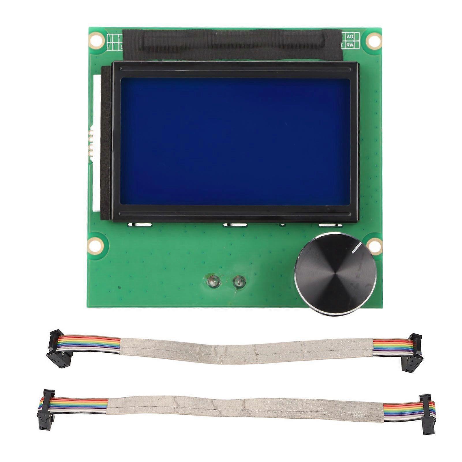 3D Printer Display Controller LCD Display Screen Replacement with 2 Cables for CR10S for CR10 3D Printer