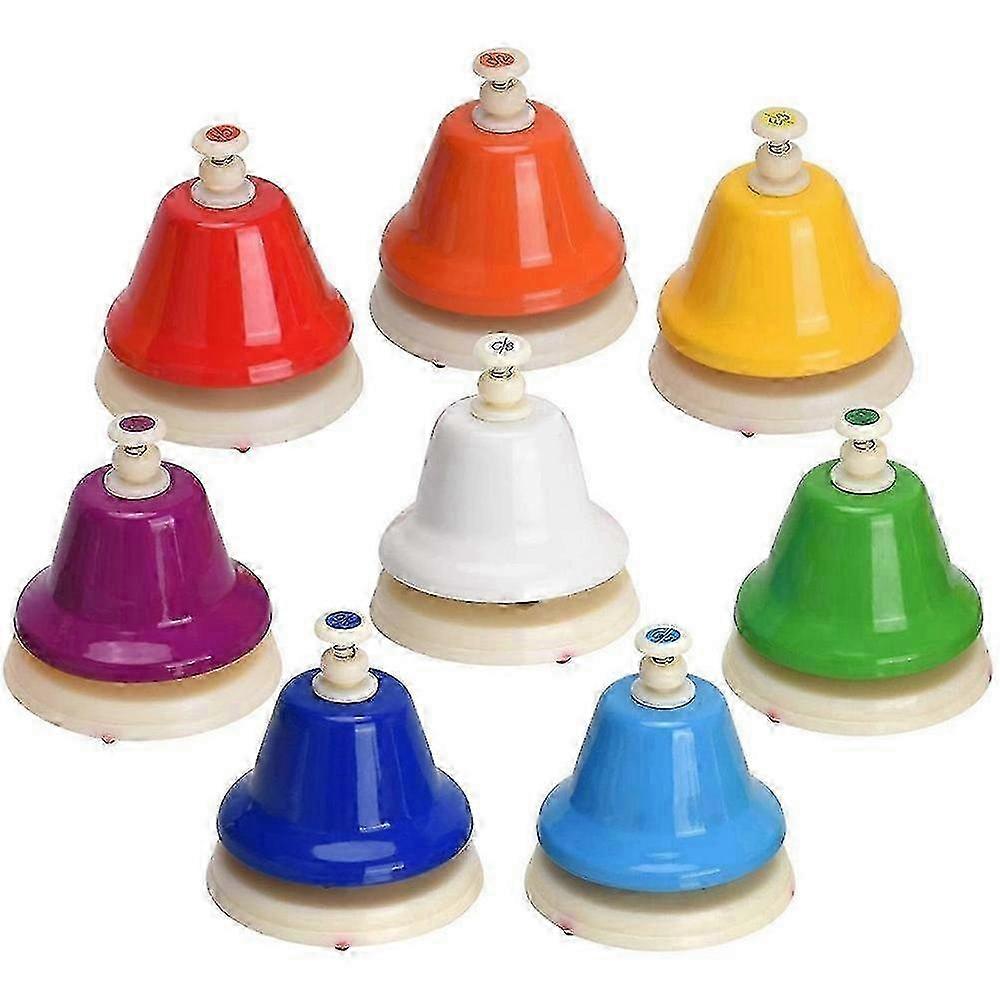 Rainbow Diatonic Desk Bells Set