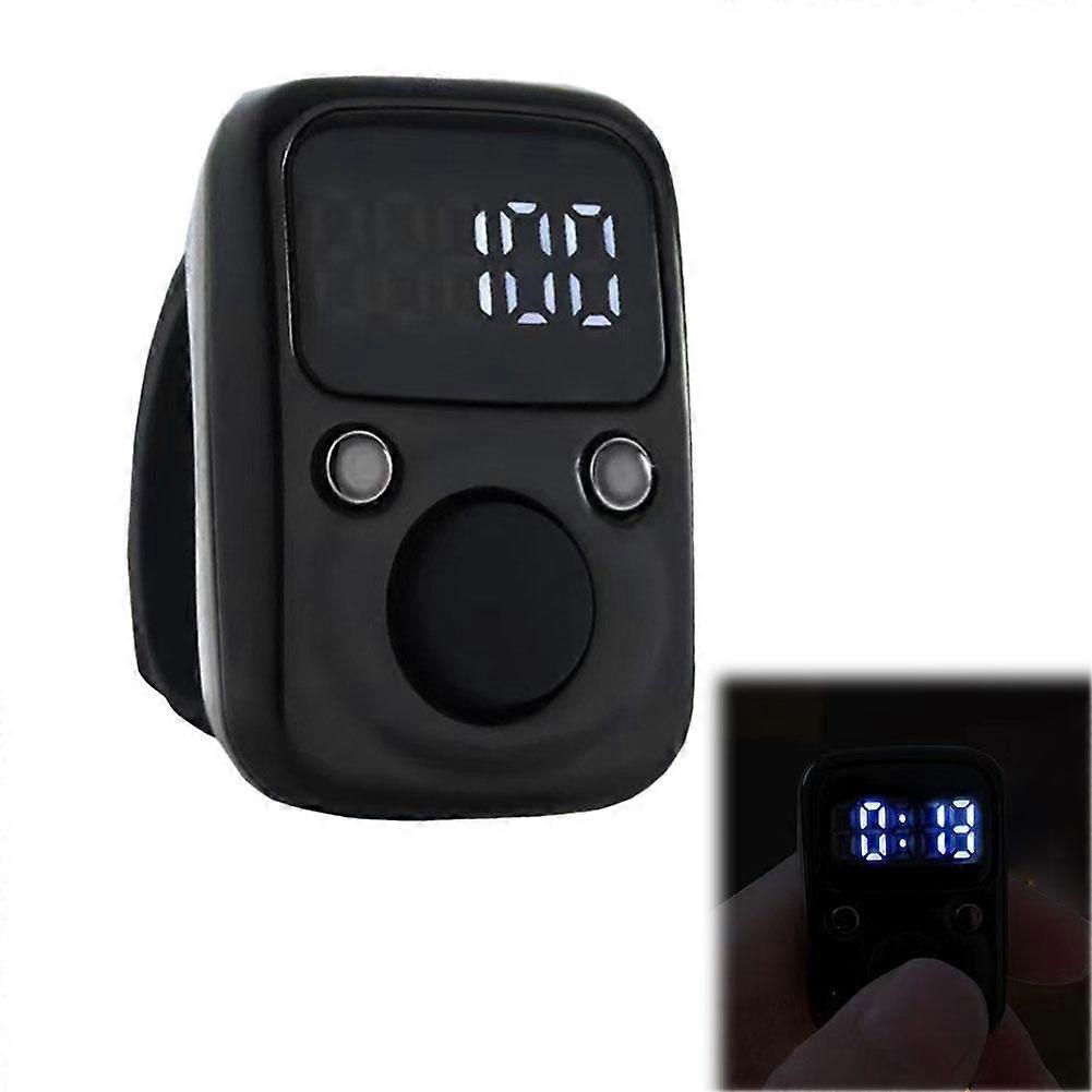 Usb Rechargeable Ring Counter With Clock Digital Tally Finger Counter