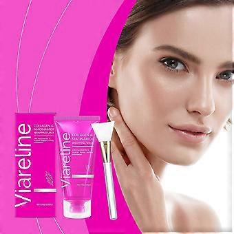 Viareline Hydraterend Collageen Peel Tear Masker voor een gehydrateerde en stralende, elastische huid, een verhelderend gezichtsmasker dat je kunt afscheuren.