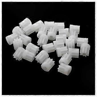 30-Pack Plastic Gears with 8 Teeth for 2mm Toy Car Motor Shafts, 0.5 Modulus Cogs for DIY Projects and Models