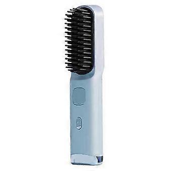 Kabelloser 2-in-1-Haarglättungskamm, Reisegröße, einstellbare Temperatur für Damen.A3