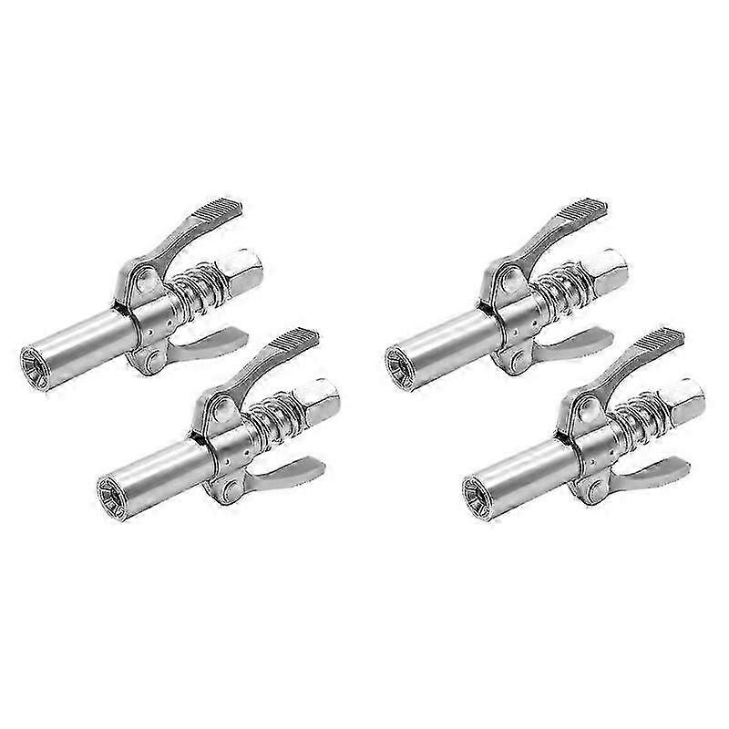 Grease Nipple Coupler Quick Lock Release Double Handle 4 Pack
