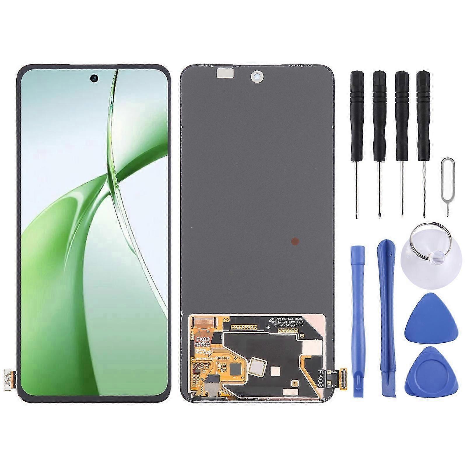 Compatible Full Assembly AMOLED LCD Screen with Digitizer for OnePlus Nord CE4 (Black)