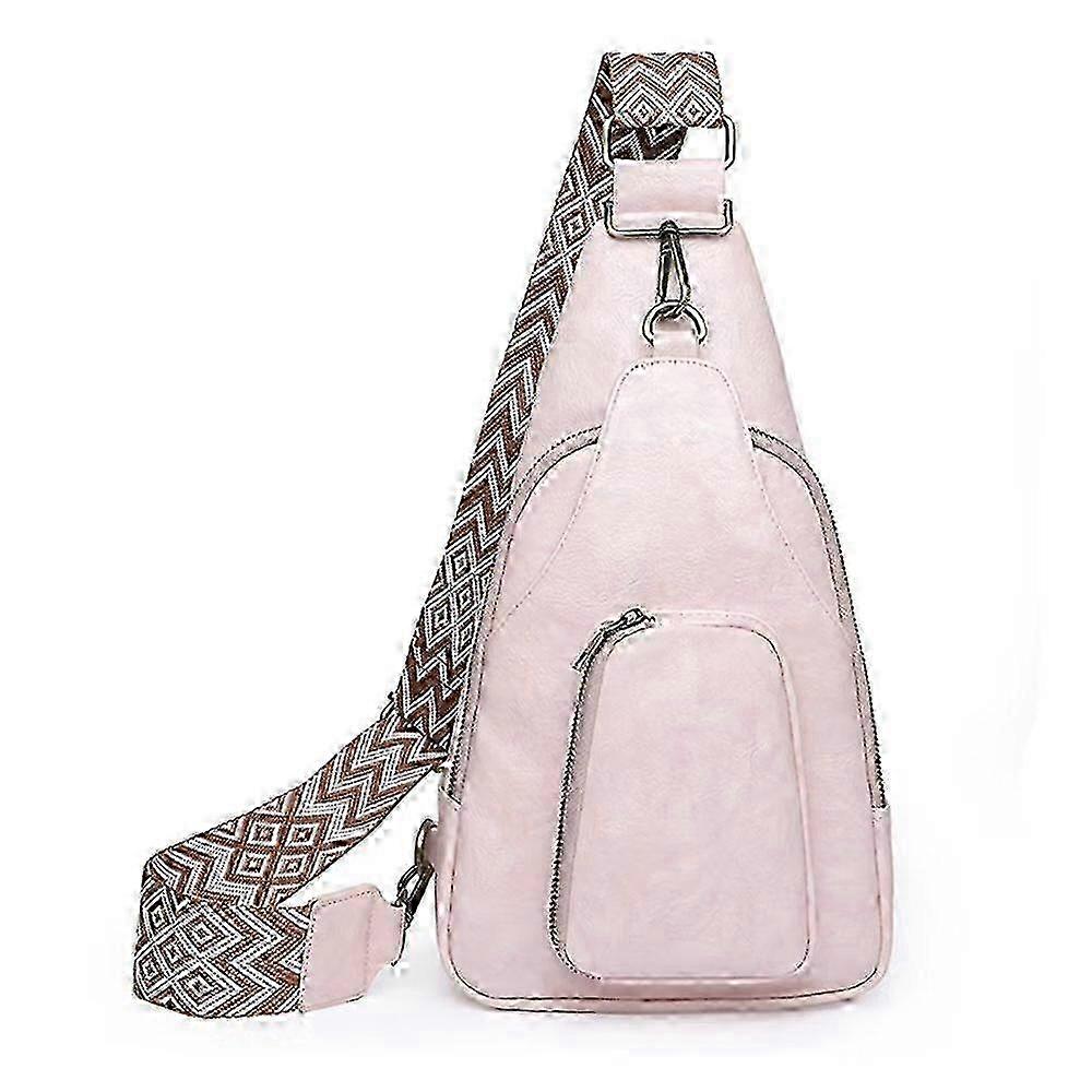 Retro PU Crossbody Chest Bag