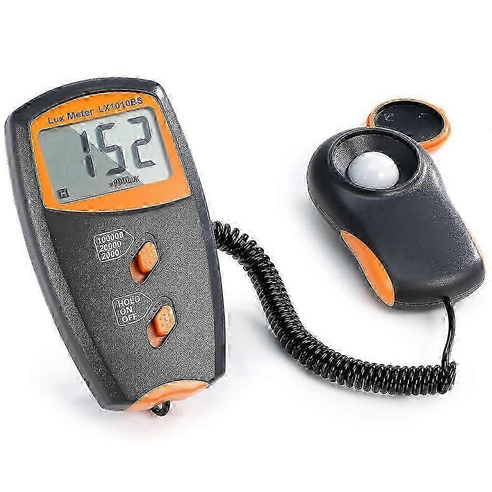 Digital Light Meter, 1-100000 Lux Range, Auto Zero, Data Hold Function,z