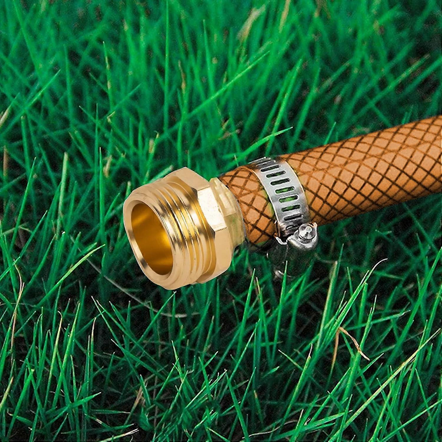 Solid Brass Garden Hose Connector, Leak-Proof Outdoor Fitting