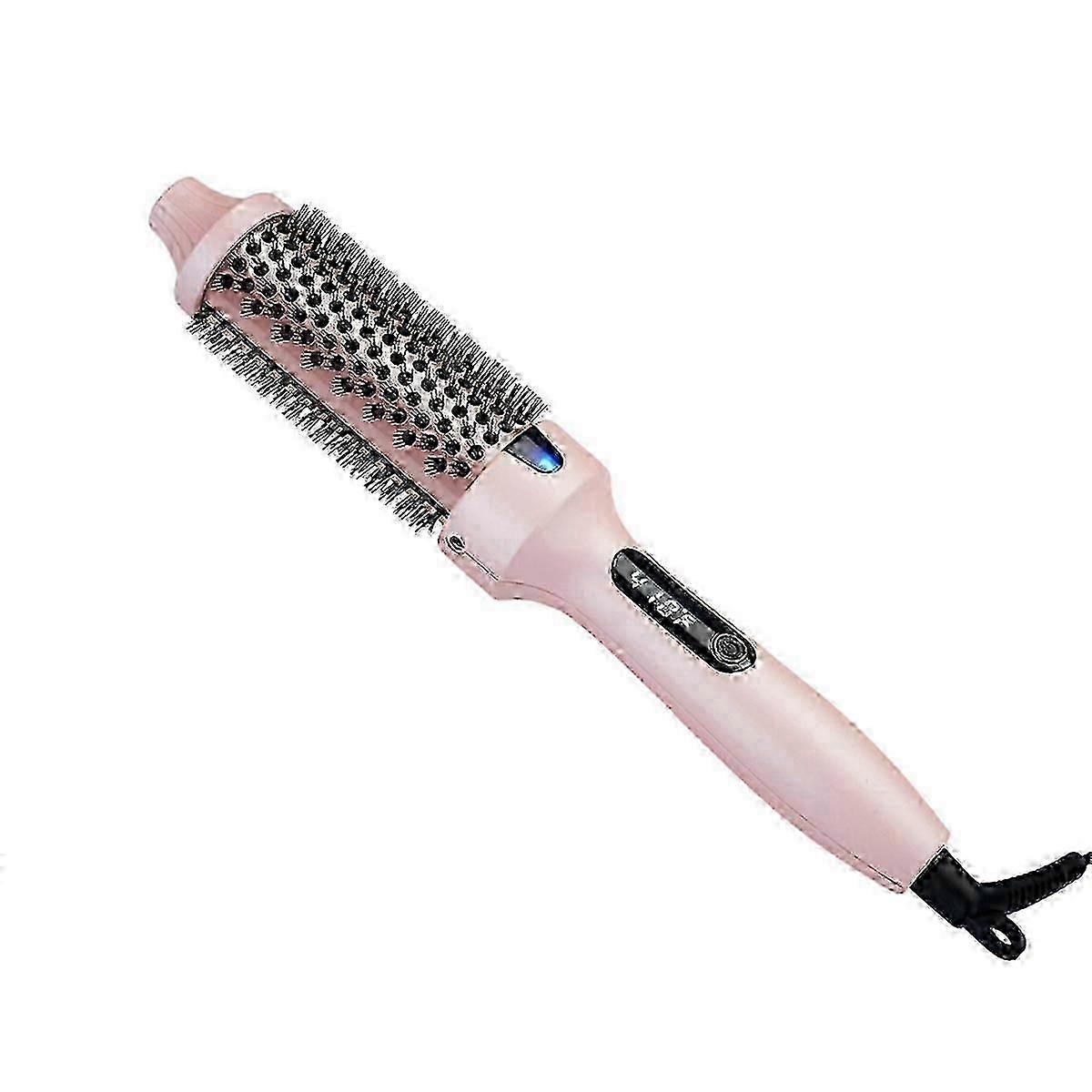 Curling Brush, Negative Ionic Heated Thermal Round Brush EU Plug