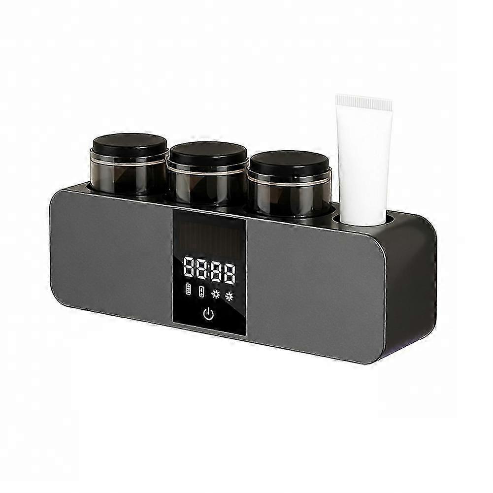 Toothbrush Holder with Aromatherapy Diffuser UV Disinfection, USB Rechargeable, LED Display