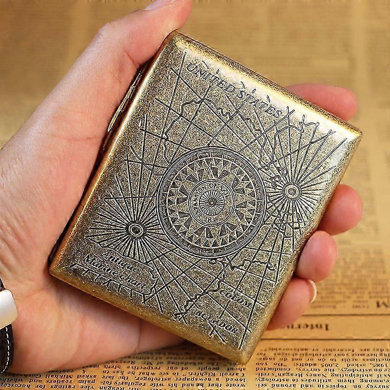 Engraved Sturdy Dustproof Cigarette Box