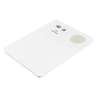 White Acrylic Glass Lash Extension Pallet