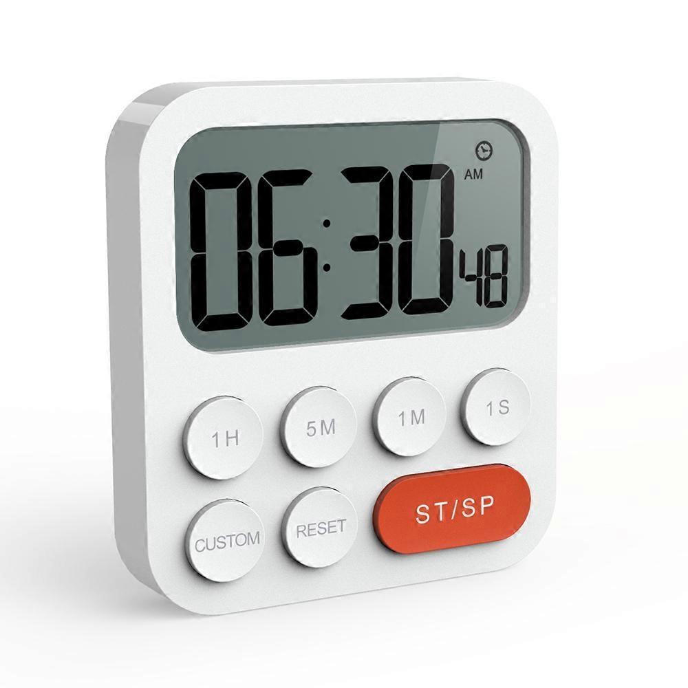 Digital Kitchen Timer Magnetic Count UpDown Clock with Custimize Function Stand and Large LCD