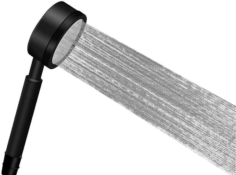 High Pressure   Shower Head Easy Install Water Saving Bathroom Shower Head - Black
