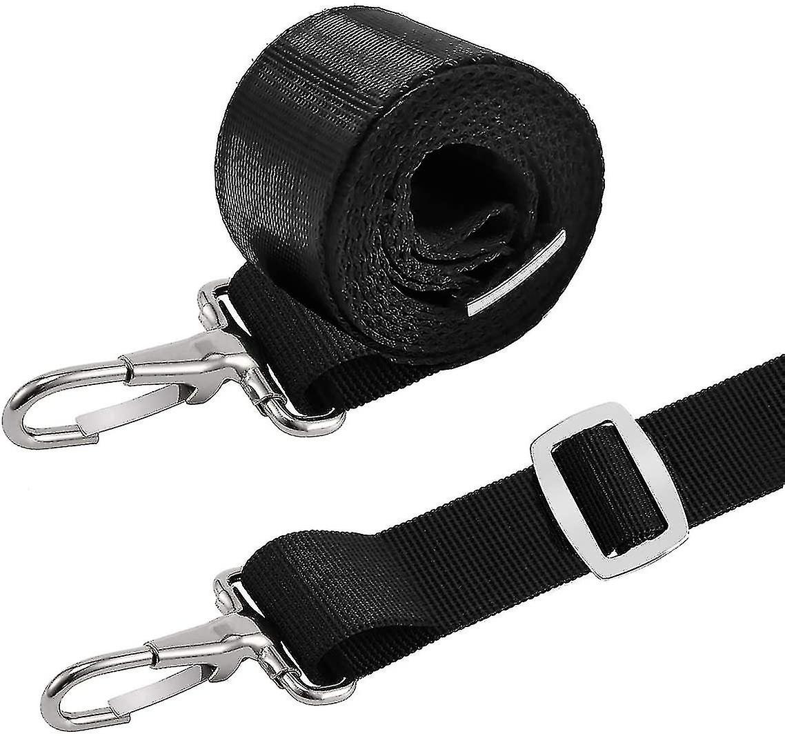 2 stuks verstelbare Bimini boat top strap loops single snap hook 28 "~ 55" boot luifel marine webbing hardware