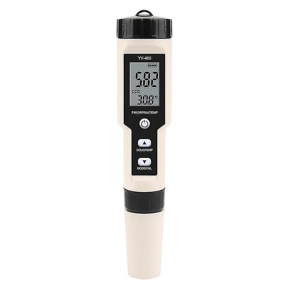 4 In 1 Yy-400 Ph/orp/h2tem Meter Digital Tester, No Backlight