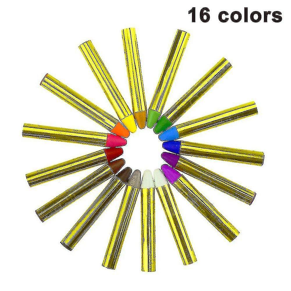 ペイントフェイスキットクレヨン、16色無毒メイクアップフェイスペイントスティックボディタトゥークレヨンキット子供、子供、幼児、パーティー、コスプルと互換性があります