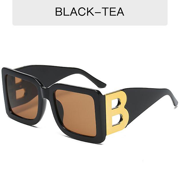 2023 New Design Hot Selling Women's Retro B-word Sunglasses Large Frame Square Men's Trend Sunglasses